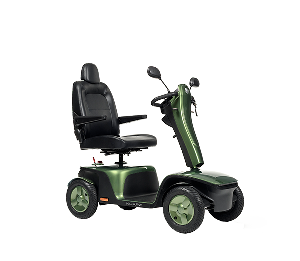 Der Scooter kuarz der Firma Vermeiren in grün.